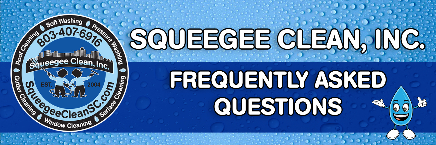 Squeegee Clean Inc in South Carolina cleans many different things including both residential and commercial properties.